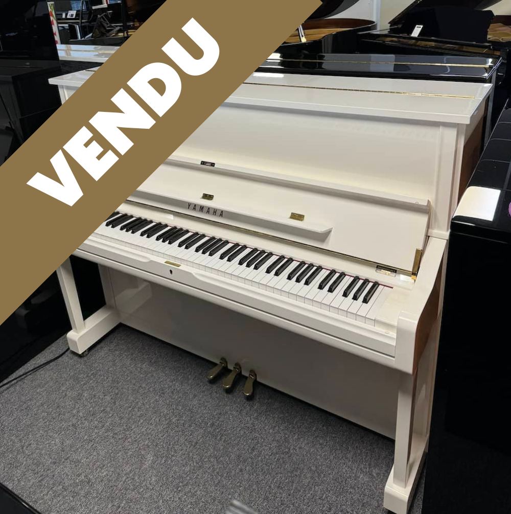 Piano Yamaha U1 blanc d'occasion