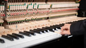 Clavier et mécanique d'un piano